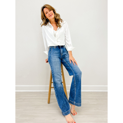 Dornella Avery Tailored Denim Trousers