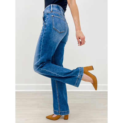 Dornella Avery Tailored Denim Trousers