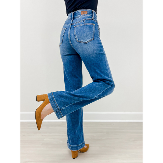 Dornella Avery Tailored Denim Trousers