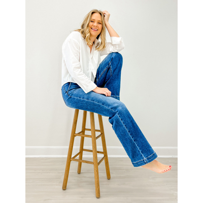 Dornella Avery Tailored Denim Trousers